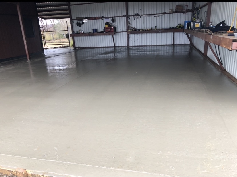 Concrete garage